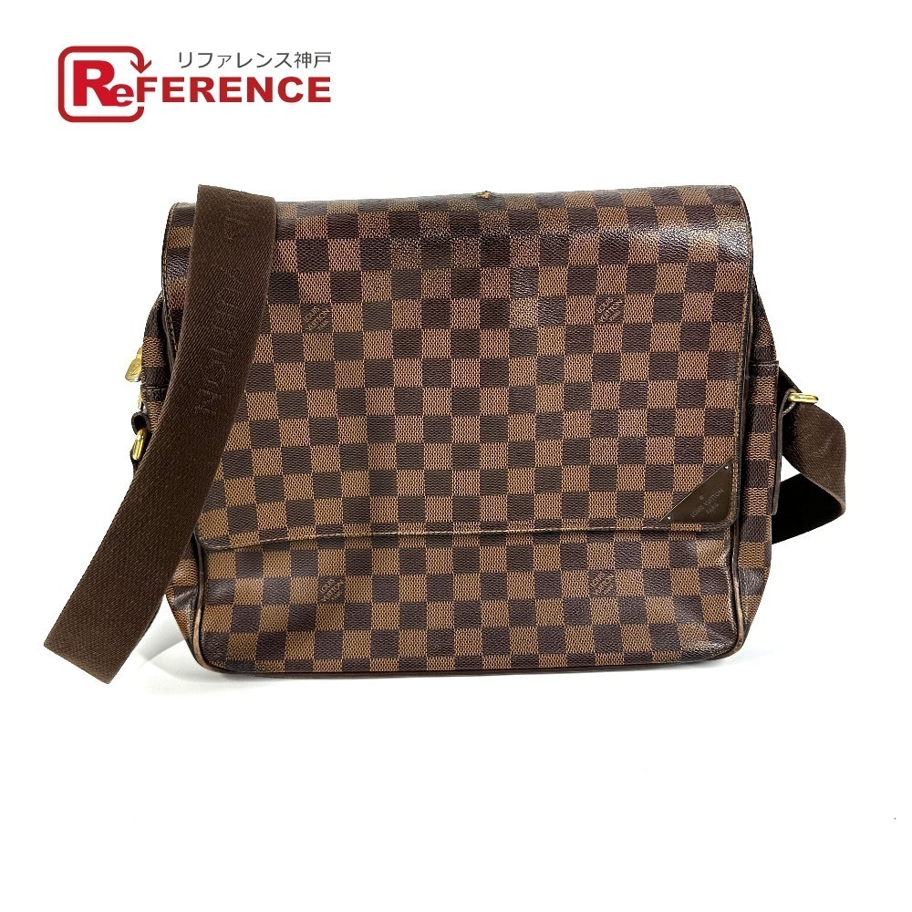 LOUIS VUITTON Damier Shelton Bag Crossbody Messenger Shoulder Canvas Ebene